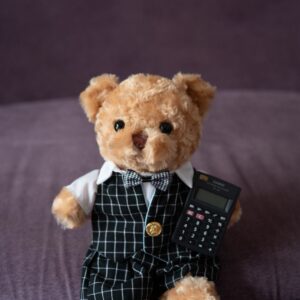 classic lawyer bear (with wig)