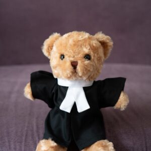 classic lawyer bear (with wig)